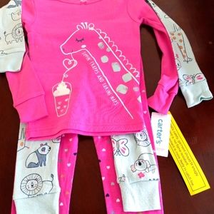 BRAND NEW CARTERS 4 PEICE PAJAMA SET